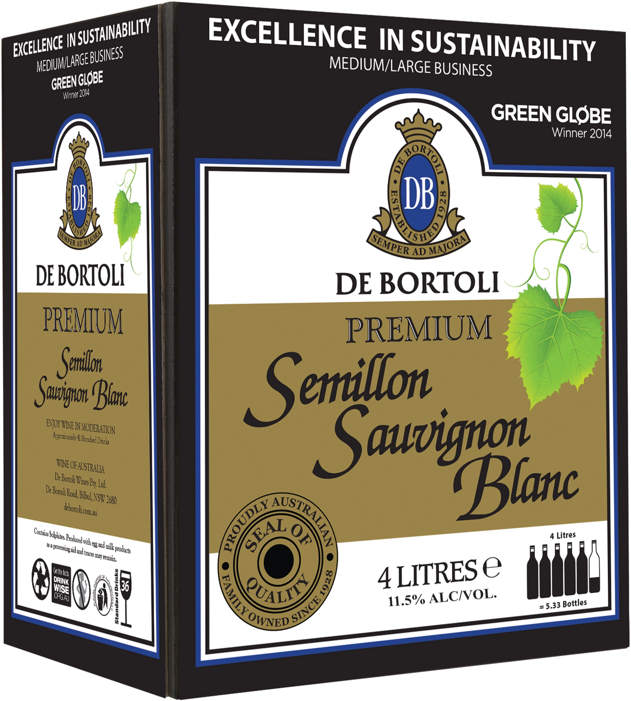 De Bortoli Premium Sem Sauv Blanc 4 Litre Casks