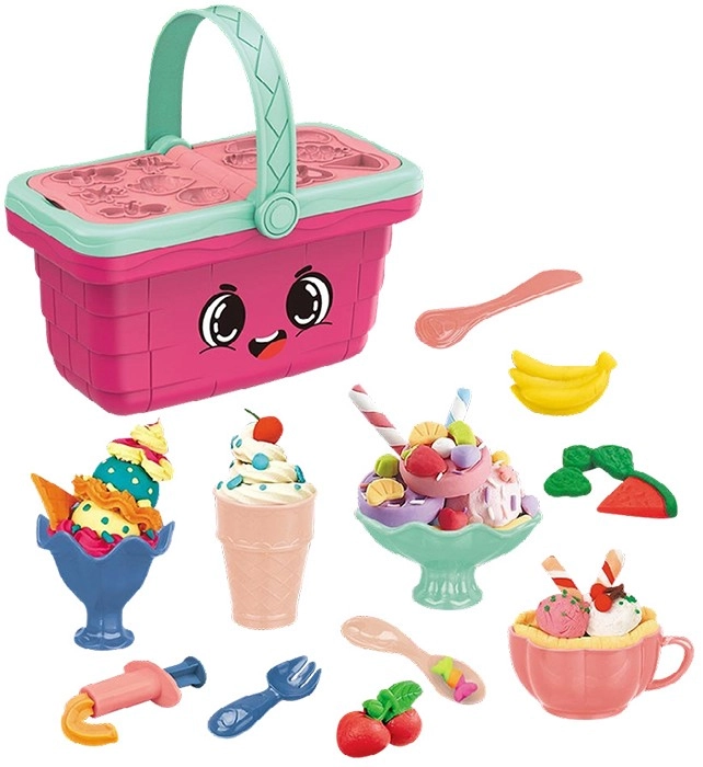 Magic Dough Ice-Cream Play Basket