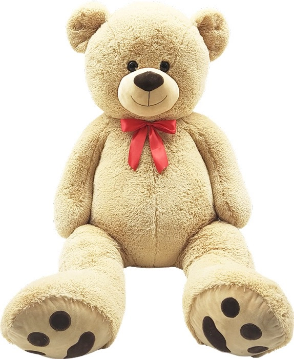 Wonder Co. Plush 150cm Bear Red Bow Light Brown