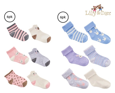 Infant Socks 6pk