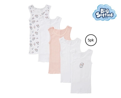 Big Softies Infant Singlets 5pk or Singletsuits 3pk