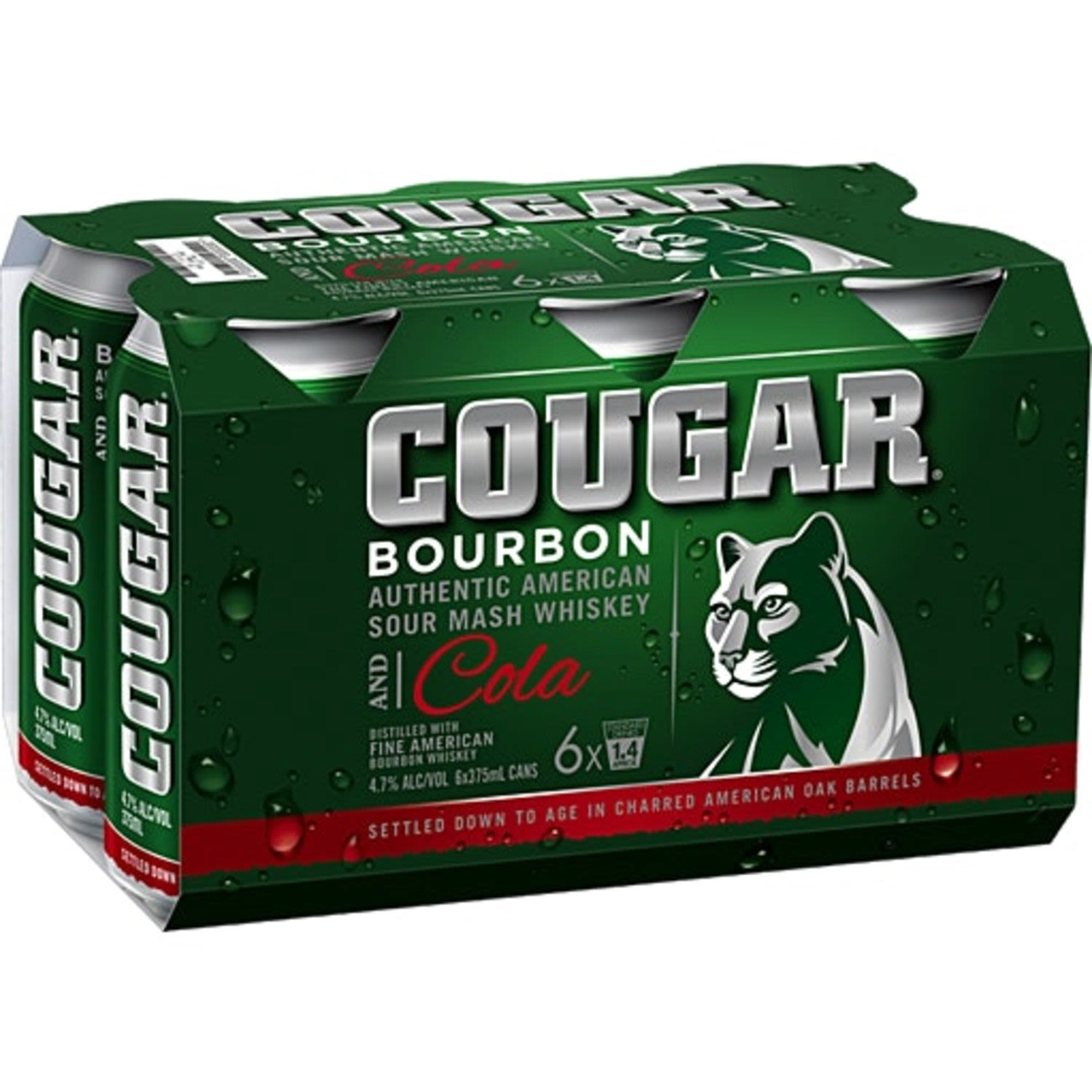 Cougar Bourbon & Cola 4.5% Premix Cans 375ml