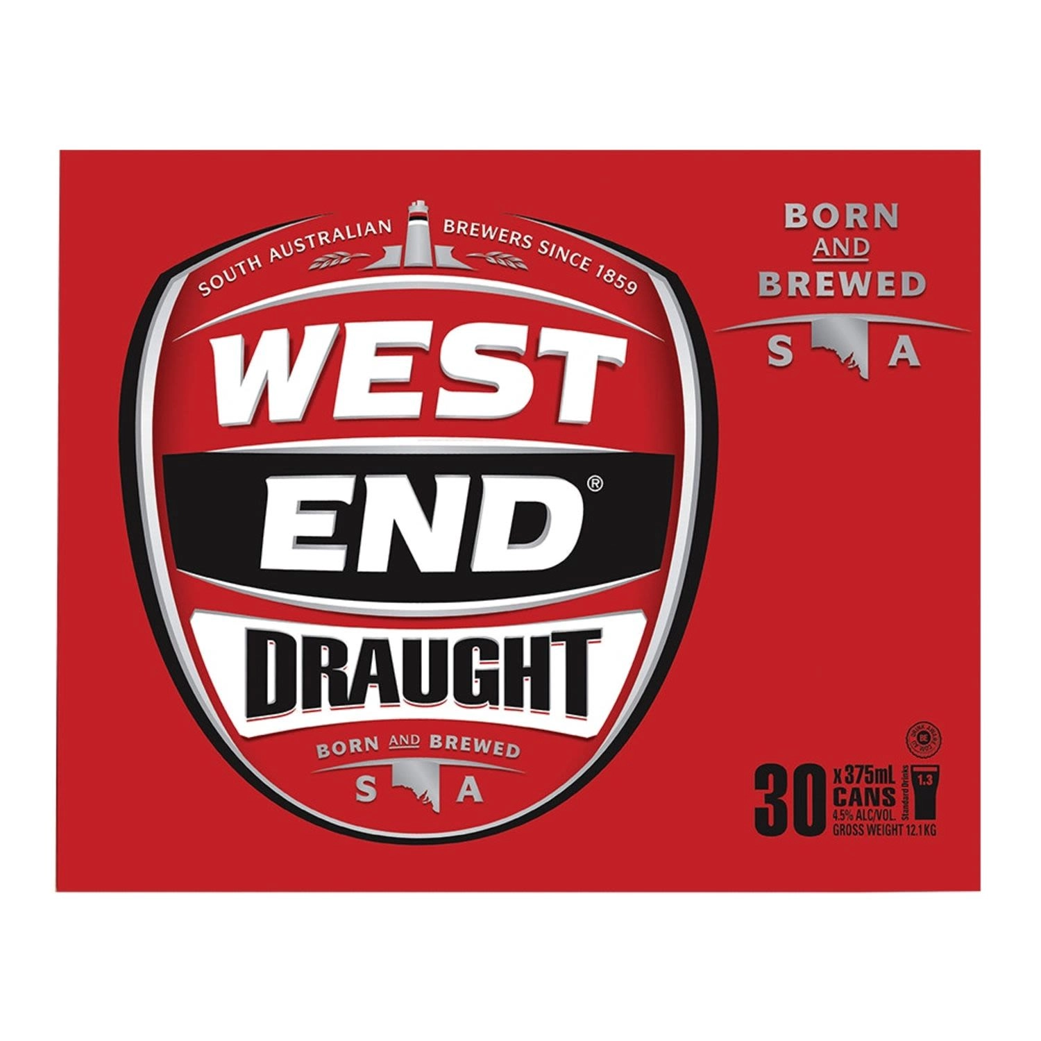 West End Draught Block Cans 375ml