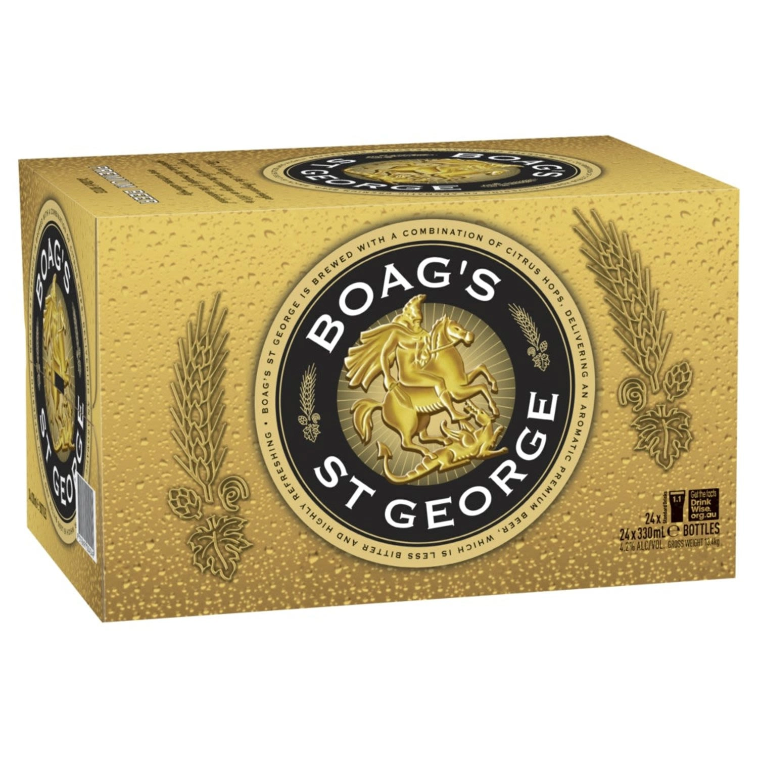 James Boag's St George Lager Bottle 330ml 24 Pack