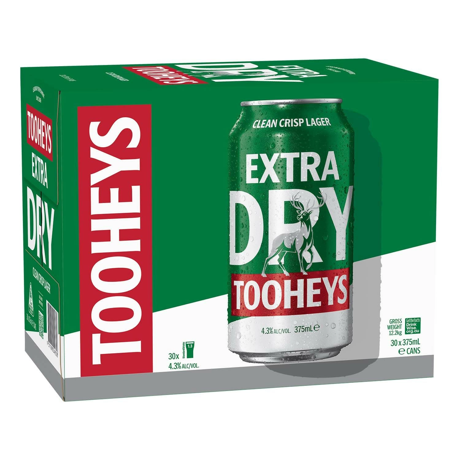 Tooheys Extra Dry Block Cans 375ml