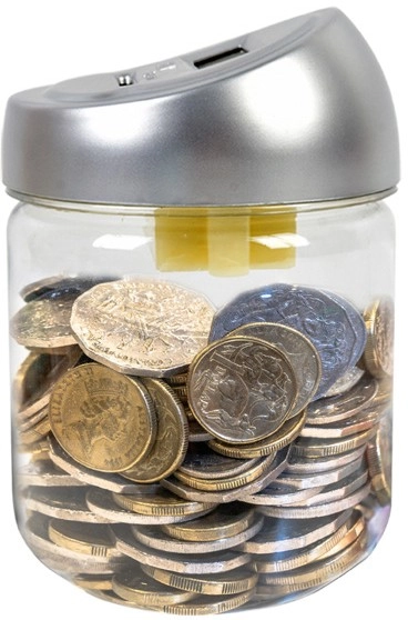 Coin Counting Money Jar