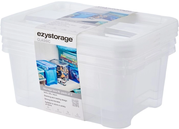 EZY Storage Box Set 8L