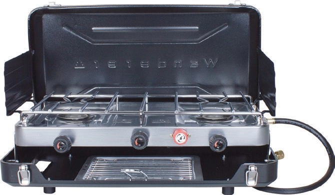 Wanderer LPG Portable 2 Burner Stove with Grill