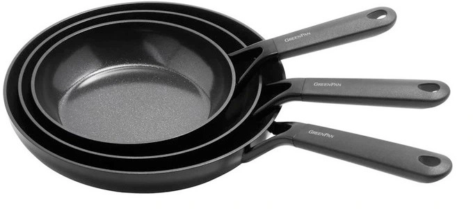 GreenPan 3pc Smartshape 20cm, 26cm and 30cm Frypan Set