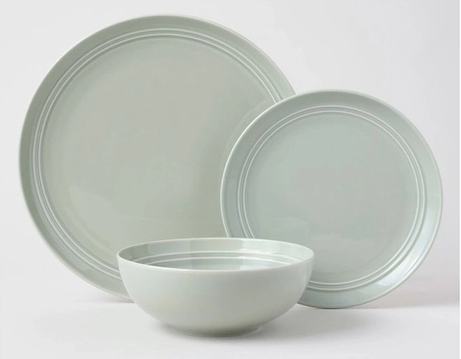 Heritage 12pc Avenue Dinner Set in Sage Green