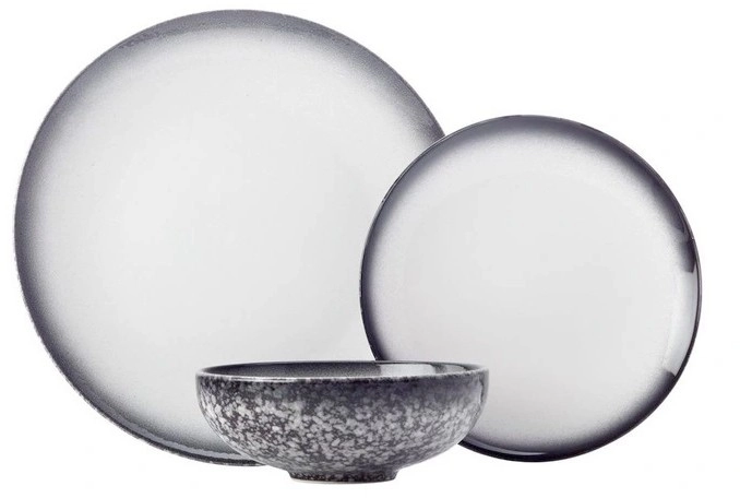 Maxwell & Williams 12pc Caviar Granite Dinner Set