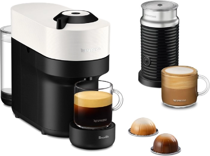 Nespresso by Breville Vertuo Pop Bundle in Coconut White