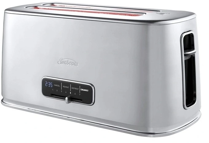 Sunbeam Arise Collection Inline 4 Slice Toaster in Stainless Steel