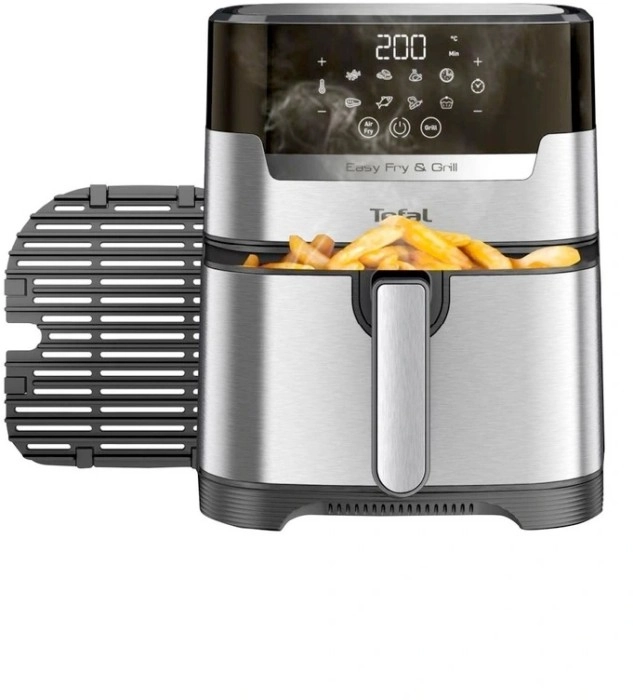 Tefal Easy Fry & Grill Deluxe Airfryer in Black and Silver