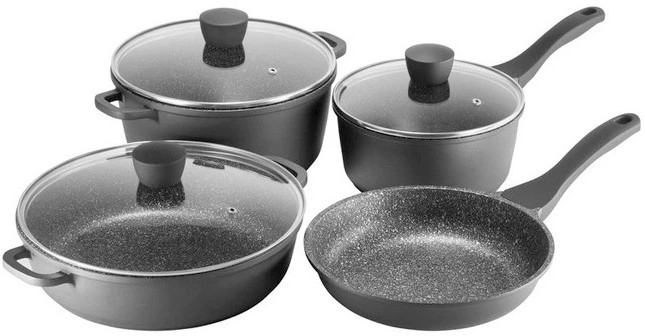 The Cooks Collective 4pc Classic Non-Stick Cookware Set