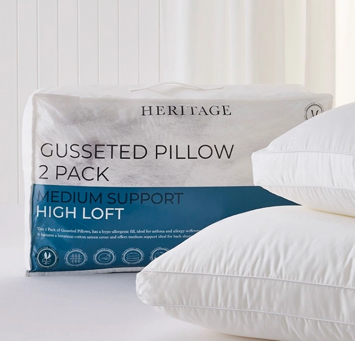 Heritage Gusseted Pillow 2pk