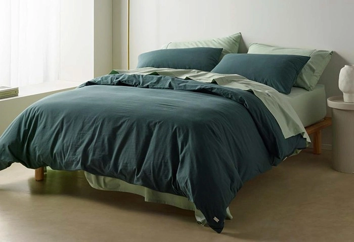 Vue Stonewashed Cotton Quilt Cover Set^