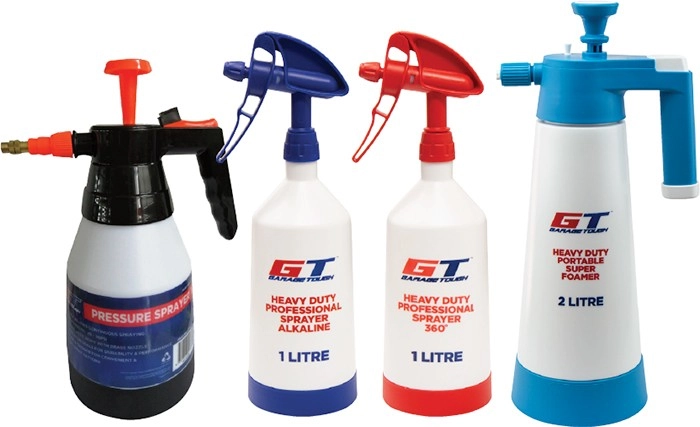 Garage Tough 1L & 2L Pressure Sprayers