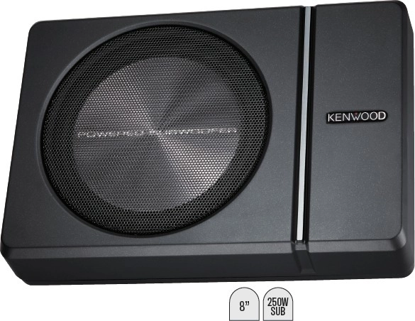 Kenwood 8” Hideaway Compact Powered Subwoofer