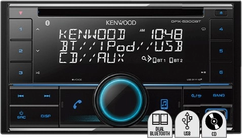 Kenwood Double Din 200W CD Dual Bluetooth Receiver