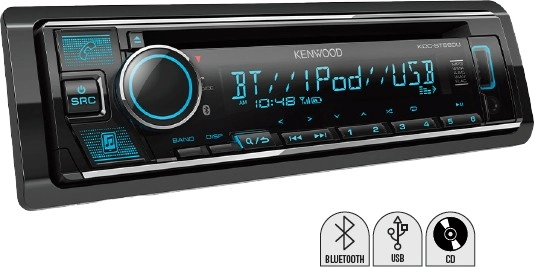 Kenwood Single Din 200W CD Bluetooth Receiver