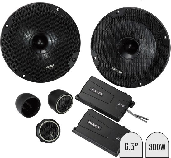 Kicker 6.5” CS Series 2 Way Component Speakers