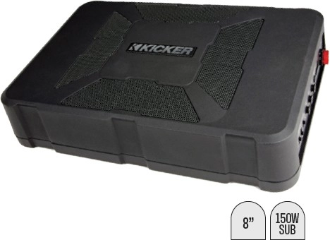 Kicker 8” Hideaway Subwoofer with Built-In Amp