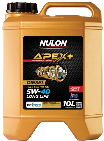 Nulon Apex+ 5W-40 Diesel Engine Oil 10L