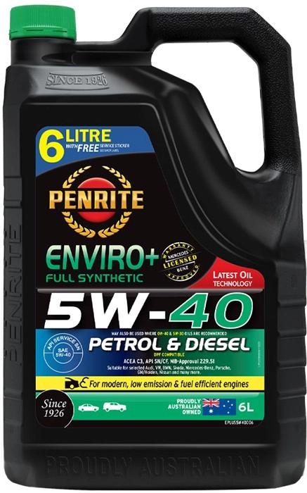 Penrite Enviro+ 5W-40 6L