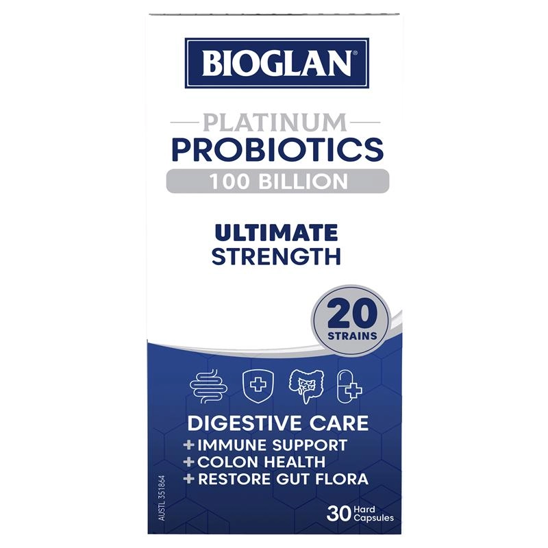 Bioglan Platinum Probiotics 100 Billion 30 Capsules