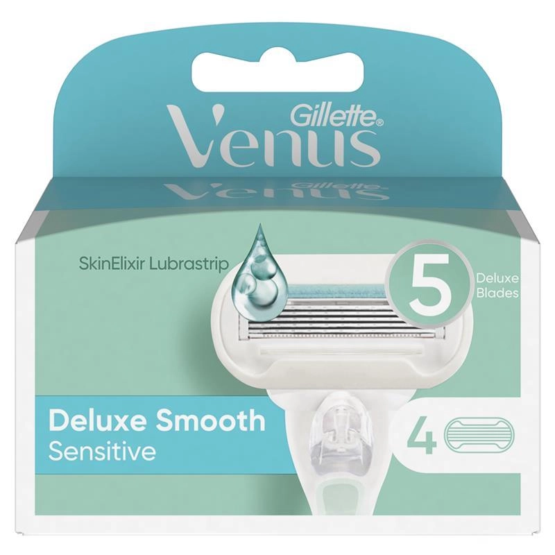 Gillette Venus Deluxe Smooth Sensitive Razor + 4 Refills