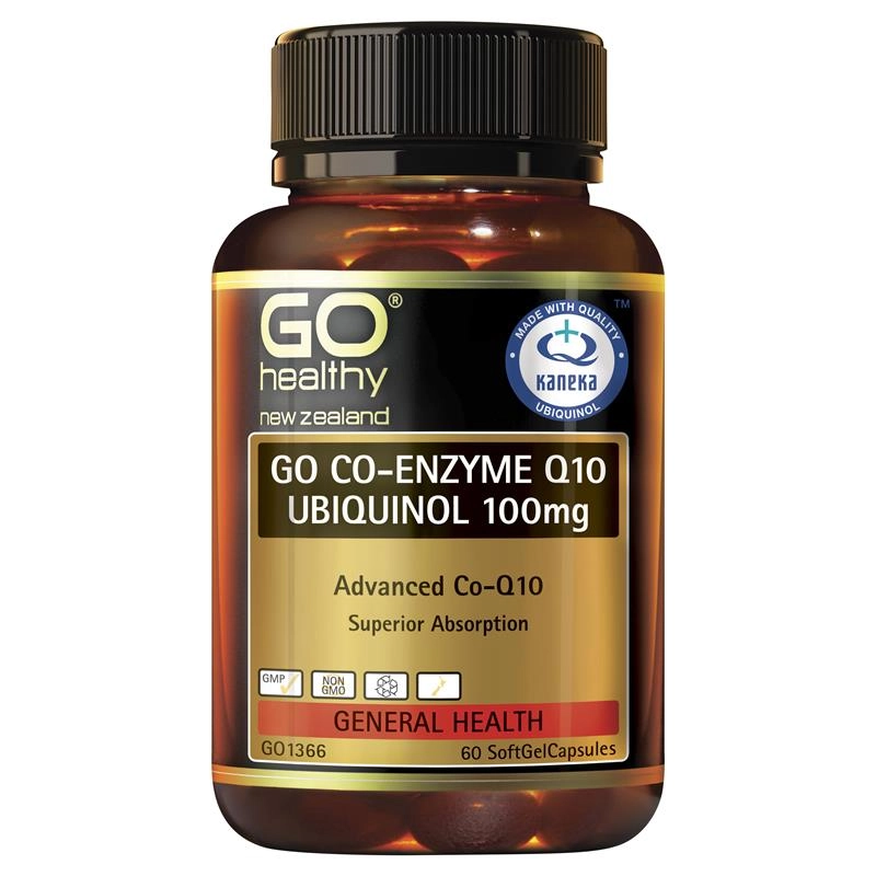 GO Healthy CoQ10 Ubiquinol 100mg 60 Soft Capsules