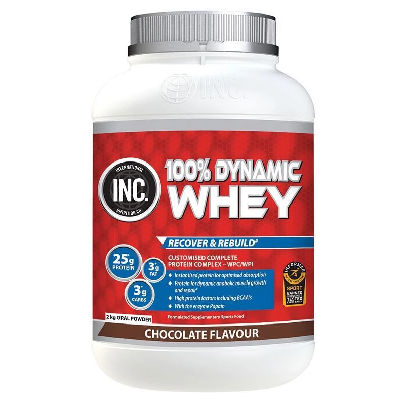 Inc 100 Dynamic Whey Chocolate Flavour 2kg