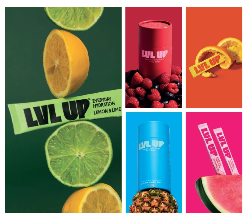 LVL UP Everyday Hydration Mixed Berry or Lemon & Lime 10x6g Oral Powder Sticks