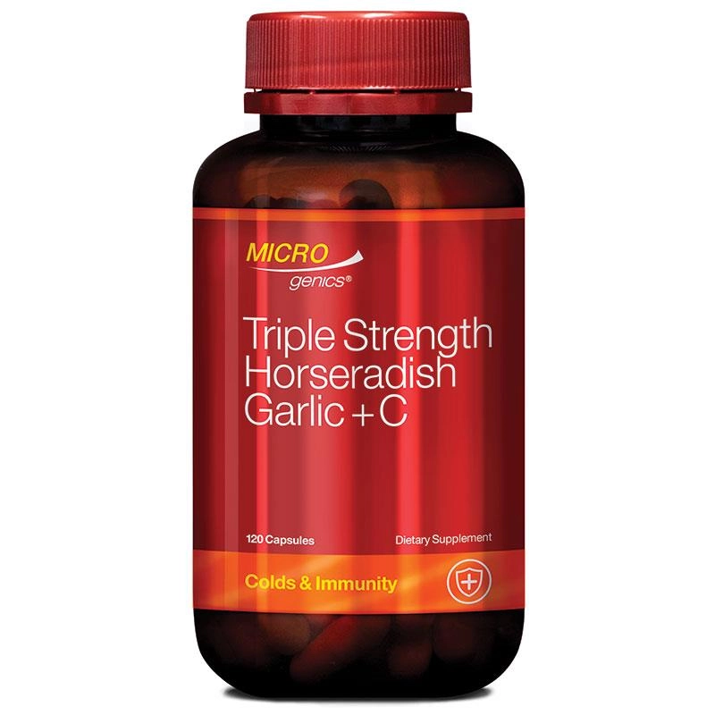 Microgenics Triple Strength Horseradish Garlic + C 120 Capsules