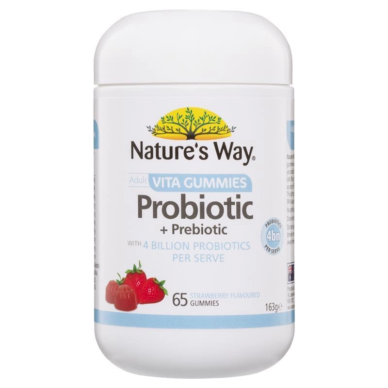 Nature’s Way Adult Vita Gummies Probiotic + Prebiotic 4 Billion 65 Gummies