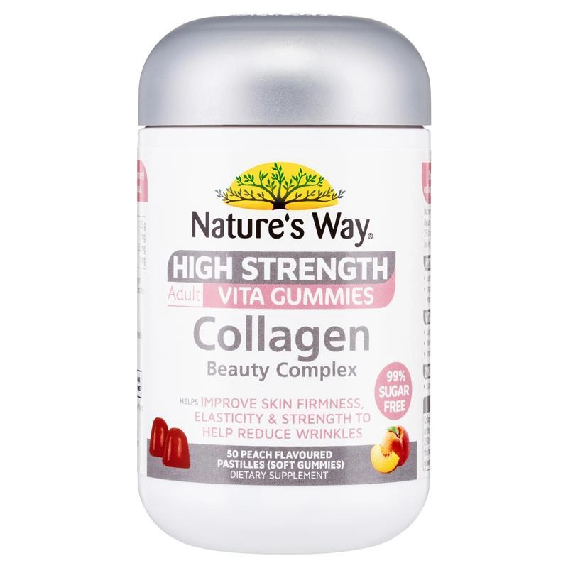 Nature’s Way High Strength Adult Vita Gummies Collagen Beauty Complex 50 Pastilles