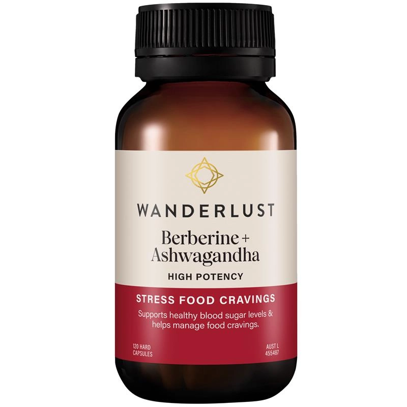 Wanderlust Berberine + Ashwagandha 120 Capsules