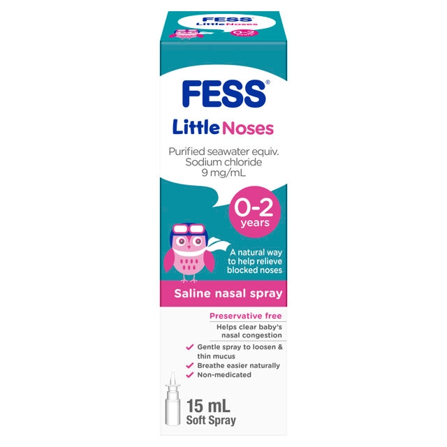 FESS Little Noses Saline Spray 0-2 Years 15ml