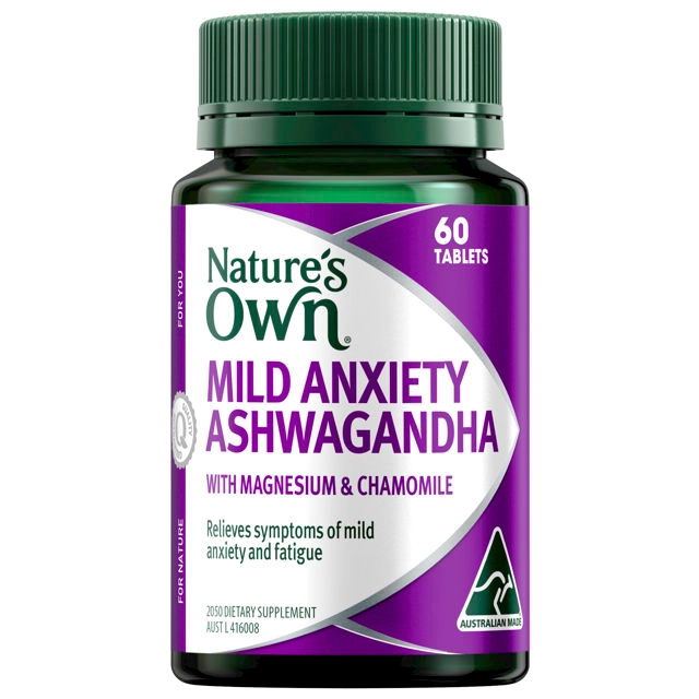 Nature's Own Mild Anxiety Ashwagandha 60 Tablets