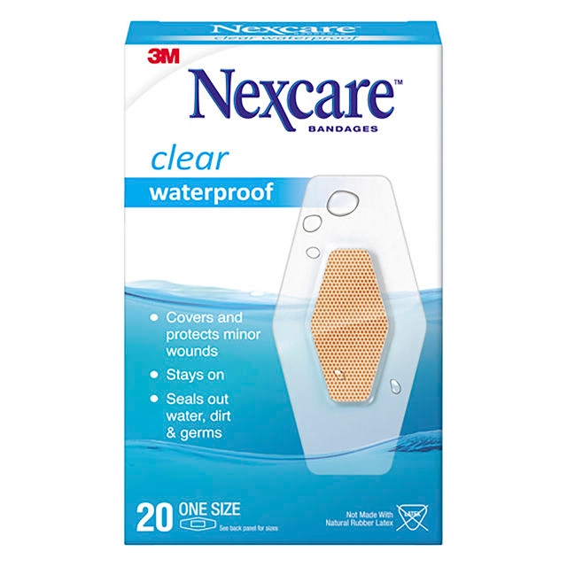 Nexcare Strips Waterproof Medium 31mm X 63m 20 Pack