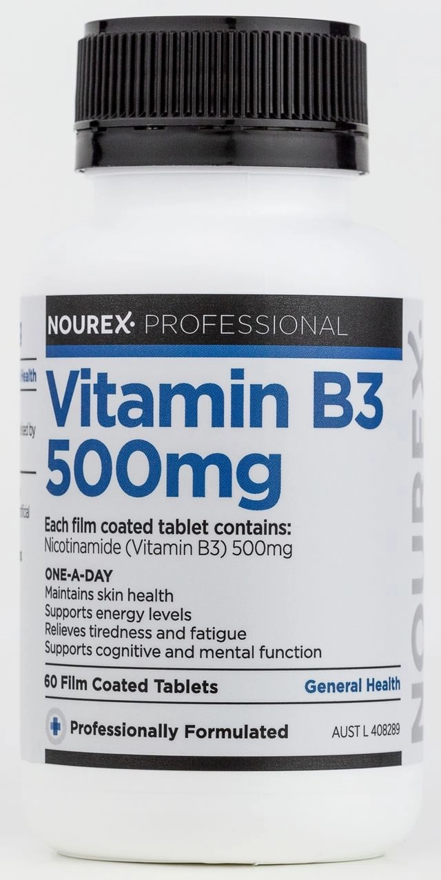 Nourex Professional Vitamin B3 500mg - 60 Tablets