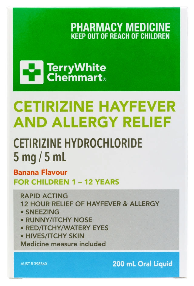 TerryWhite Chemmart Cetirizine Liquid Child 200ml