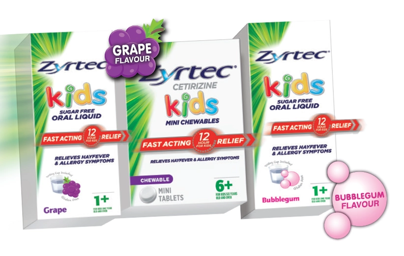 Zyrtec Kids Selected Range