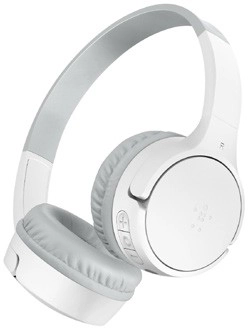 Belkin SoundForm Mini Wireless Kids Headphones - White