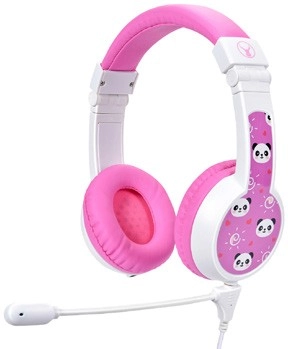 Bonelk My-Style Kids Wired Headphones with Boom Mic - Pink