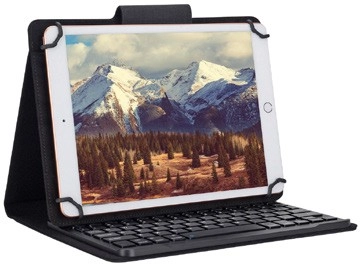 Bonelk Universal Tablet Keyboard Folio Case Black