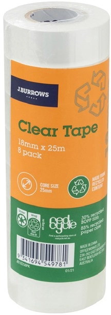 J.Burrows Recycled Clear Tape