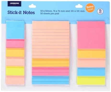 J.Burrows Stick-it Notes Value Pack - Carnivale