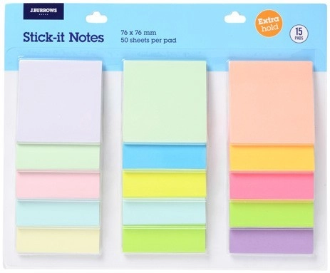 J.Burrows Stick-it Notes Value Pack - Sherbet